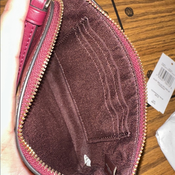 Coach Women's Small Corner Zip Wristlet with Holiday Bells Print - Picture 5 of 5